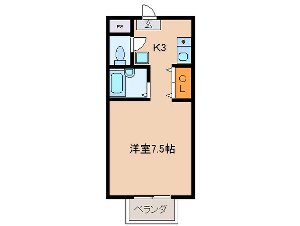 三日市駅 徒歩10分 1階の物件間取画像